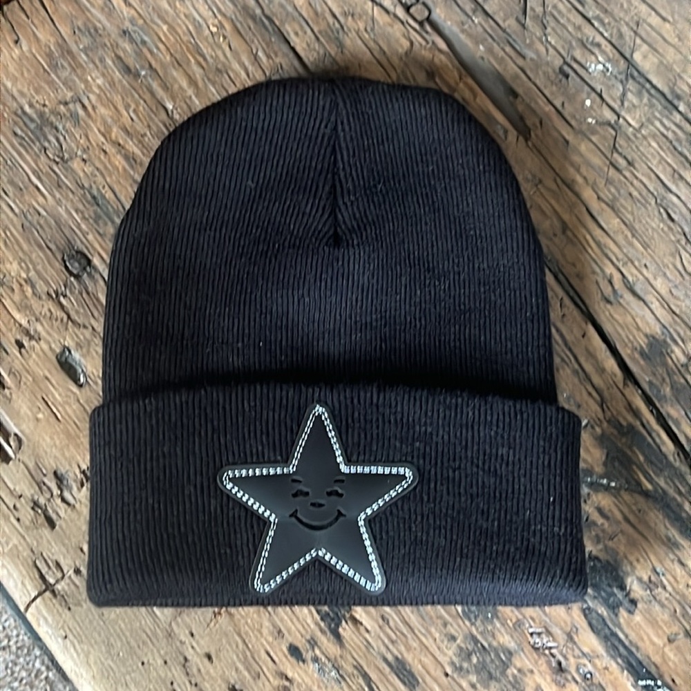 Asspizza Genuine Leather Star Patch Beanie 2025 USA Made NEW